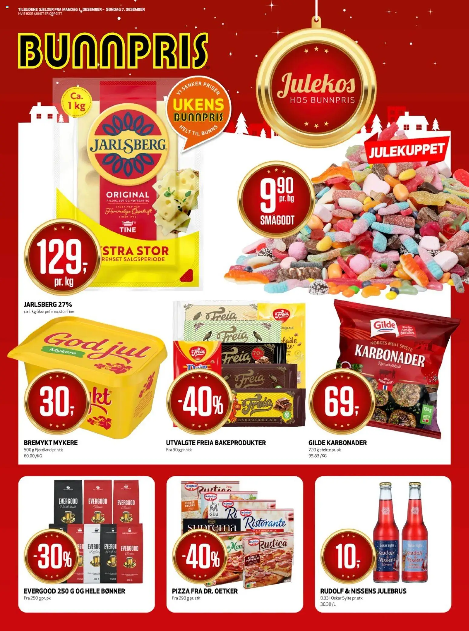 Forhåndsvis Kundeavis fra butikk Bunnpris gyldig fra 01/12/2025