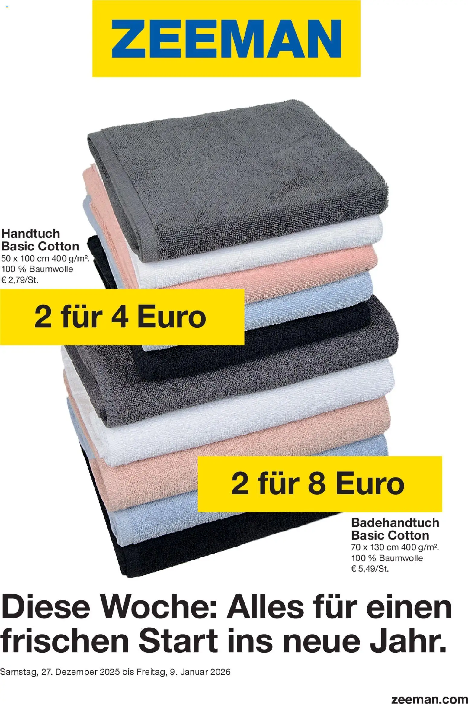 Vorschau von dem Prospekt des Geschäftes Zeeman, gültig ab dem 27.12.2025