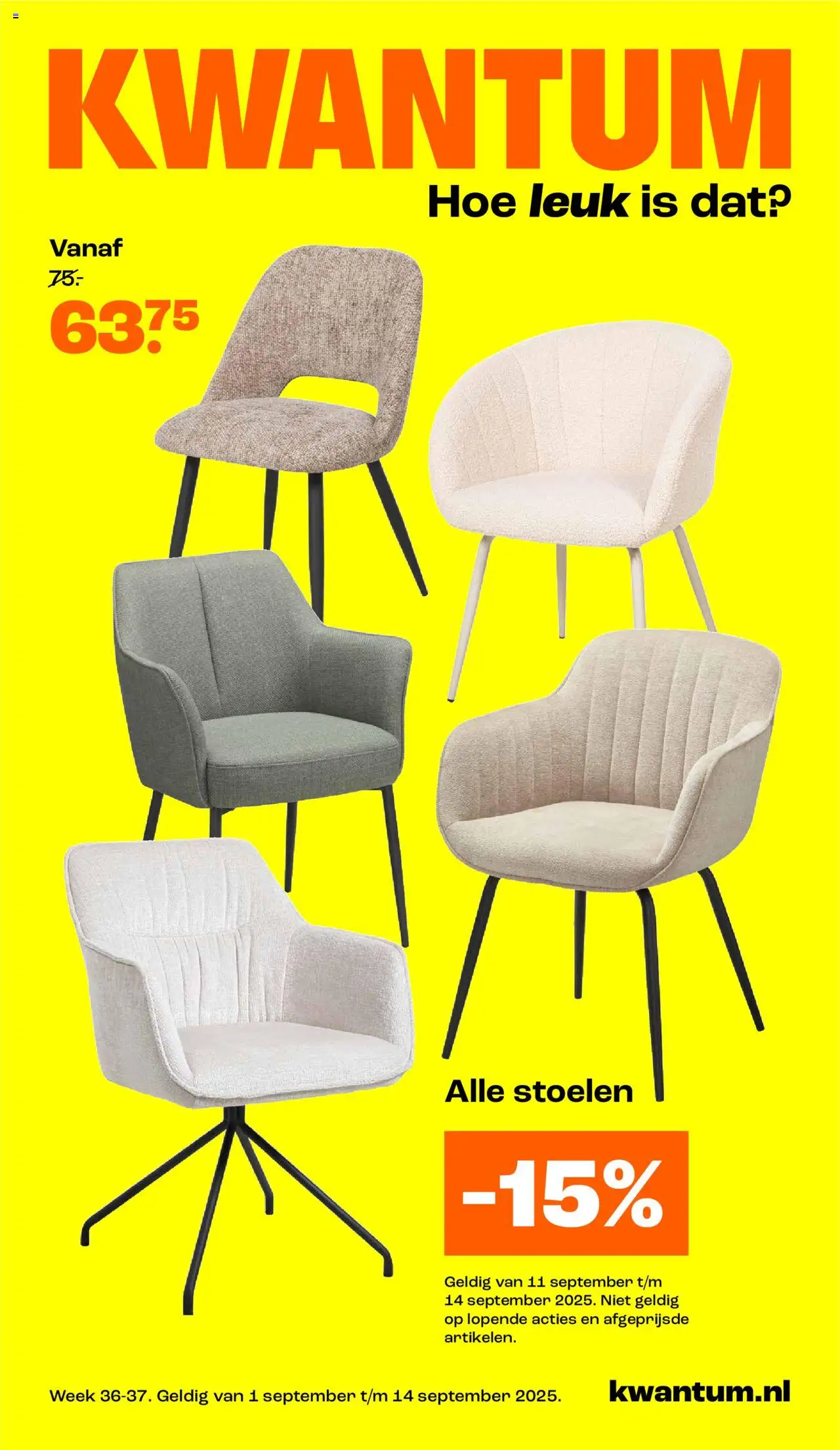 Kwantum shop Folder geldig vanaf 11-09-2025 - Paginanummer 1
