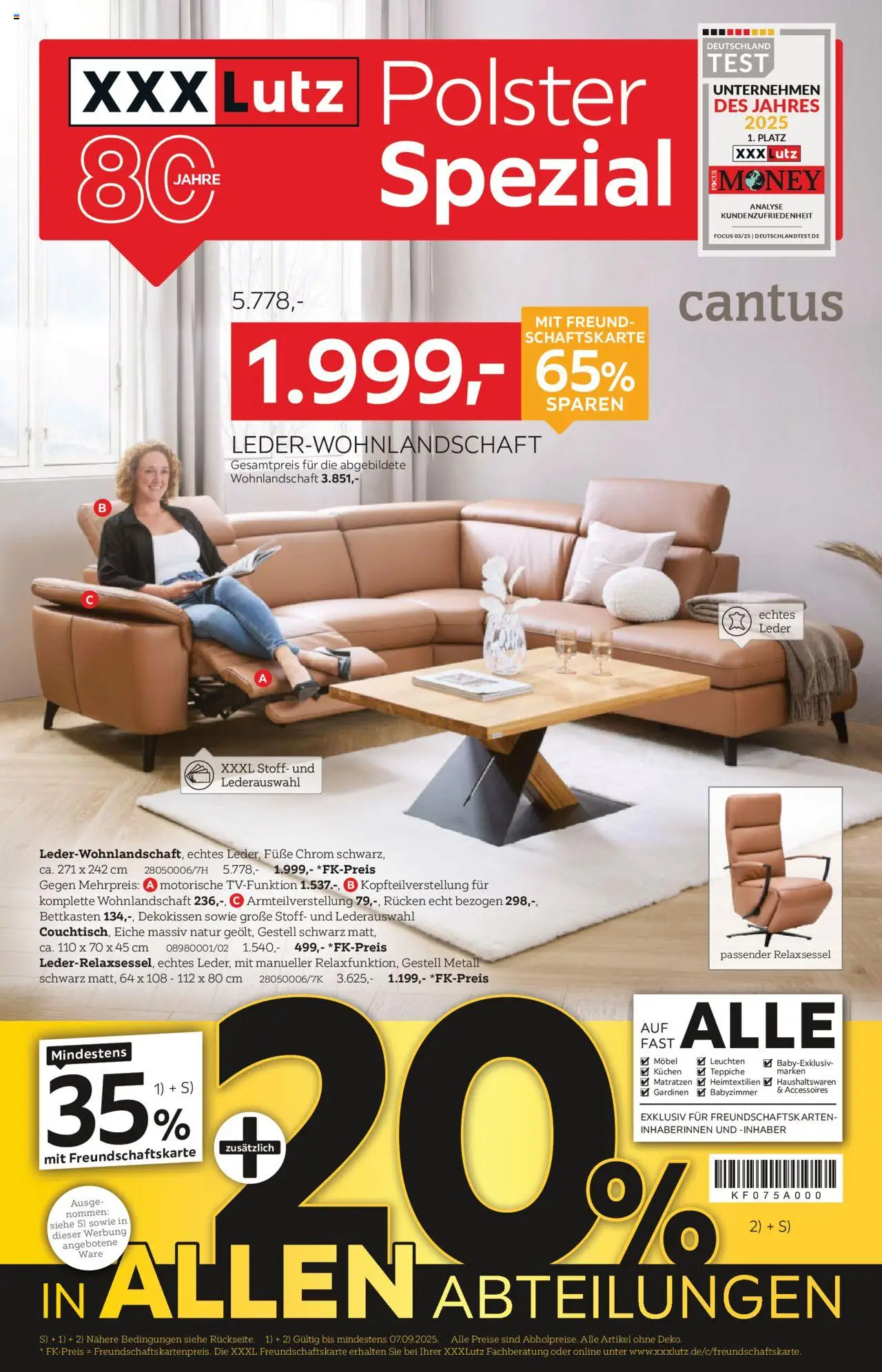 XXXL Lutz Polster Spezial (vom 25.08.2025 - 31.08.2025)