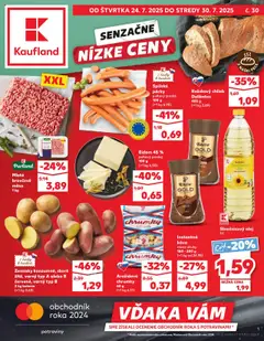 Náhľad Kaufland letáku platného od 24.07.2025