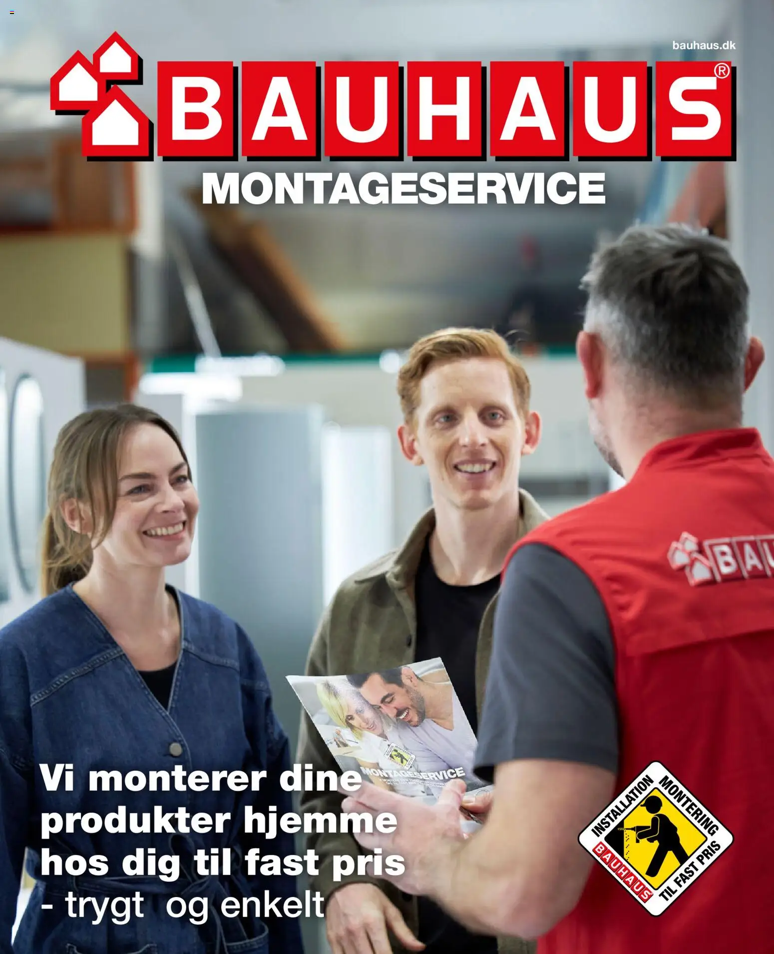Eksempel på tilbudsavis Montageservice fra butik Bauhaus gyldig fra 01/01/2026