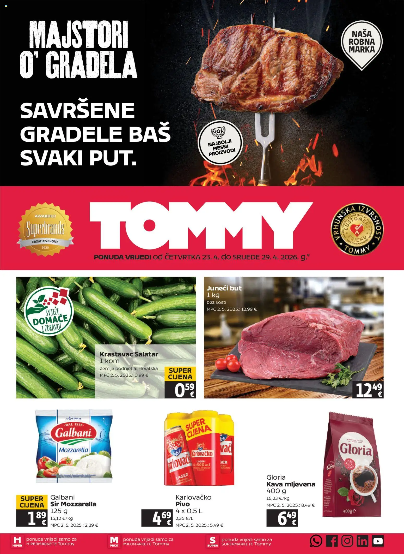 Pregled letka Tommy Katalog trgovine Tommy vrijedi od 23.04.2026