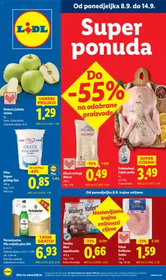 Pregled letka Katalog trgovine Lidl vrijedi od 08.09.2025