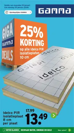 Voorbeeld van Folder van winkel GAMMA geldig vanaf 19-01-2026