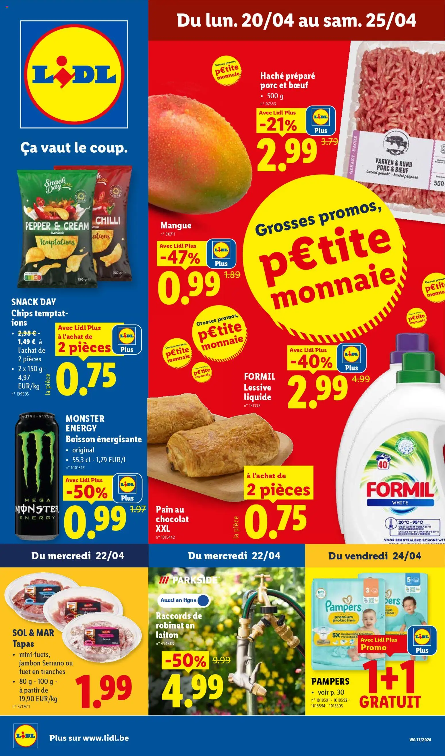 Voorbeeld van Folder week 17 van winkel Lidl geldig vanaf 20/04/2026