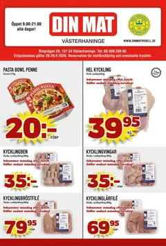 Förhandsgranska reklamblad Din Mat erbjudanden från butik Din Mat gäller från 20/04/2026