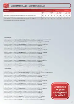 Arçelik Katalog 01.12.2025 - Broşürünün önizlemesi | Strana: 43