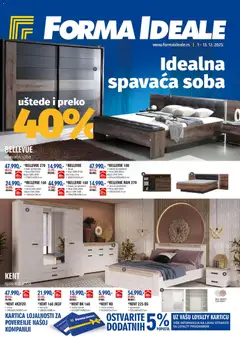 Pregled Forma Ideale kataloga - važi od 01.12.2025