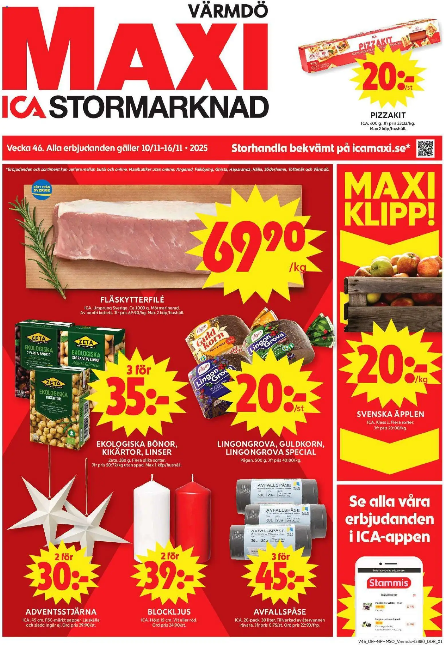 Förhandsgranska reklamblad Gustavsberg från butik ICA Maxi gäller från 10/11/2025