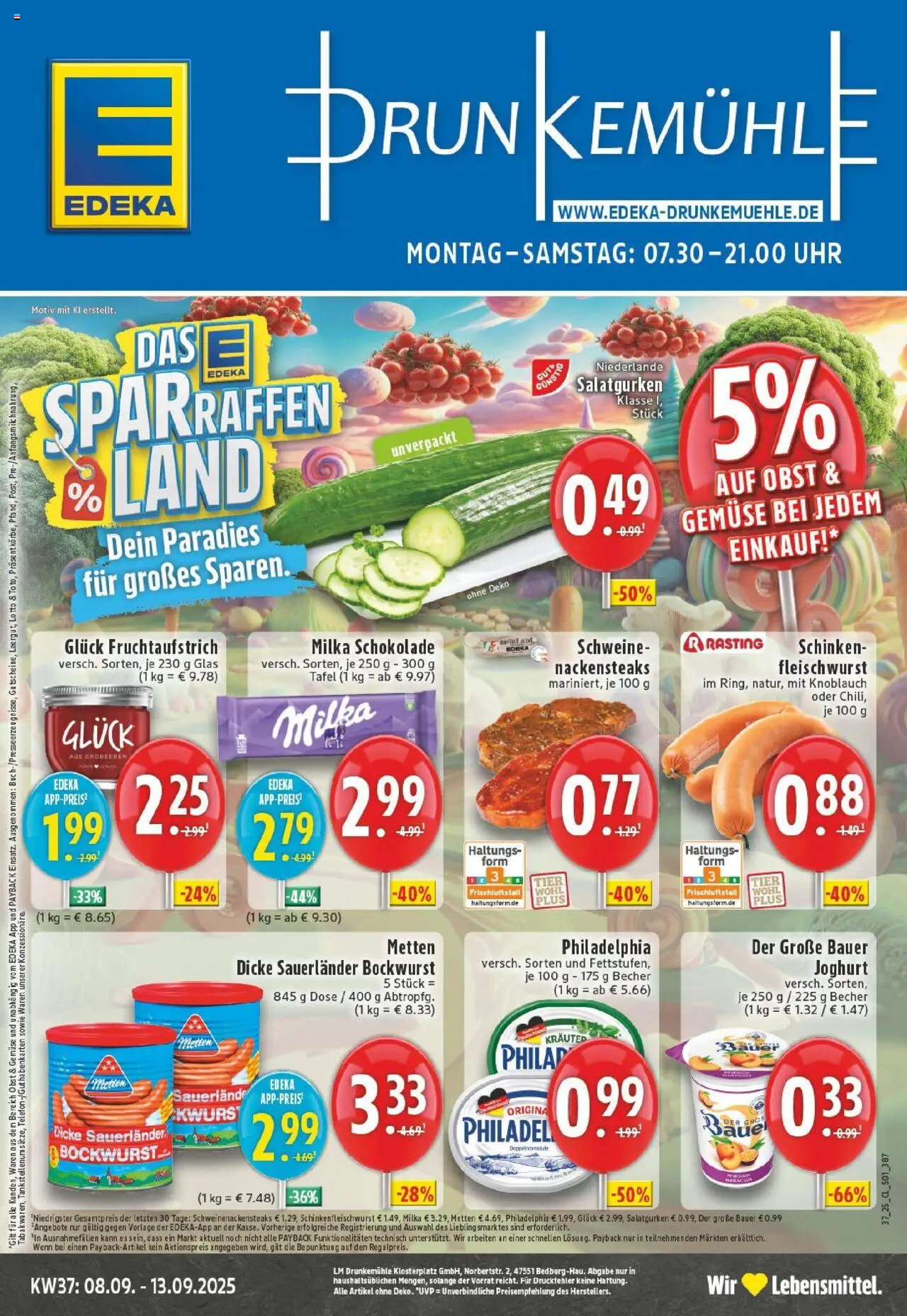 EDEKA Prospekt ab 07.09.2025 - Prospekt Bedburg Hau Online