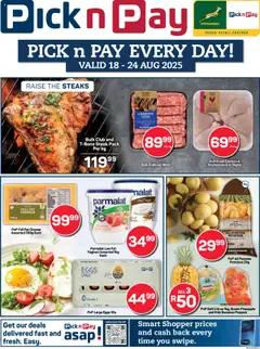 Preview of Pick n Pay flyer valid from 18/08/2025