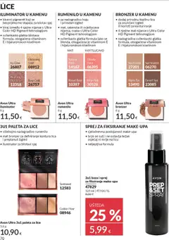 Pregled letka Katalog mesiac/rok trgovine Avon vrijedi od 30.09.2025 | Stranica: 70