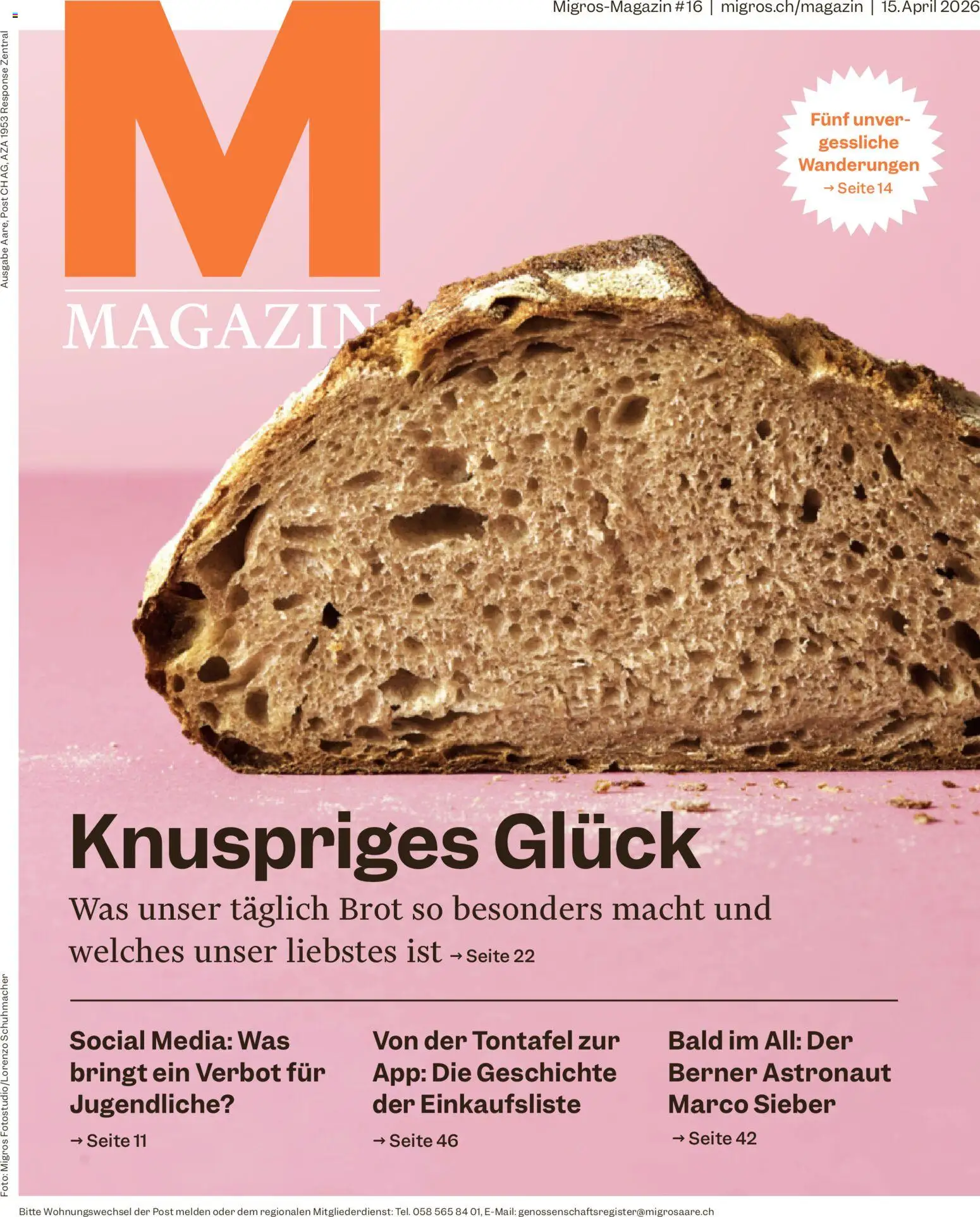 Vorschau des Merkblatts Migros aktionen Magazin vom Shop Migros gültig von 15.04.2026 bis 20.04.2026