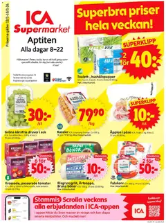 Förhandsgranska reklamblad Aktuella reklamblad ICA Supermarket från butik ICA Supermarket gäller från 12/01/2026