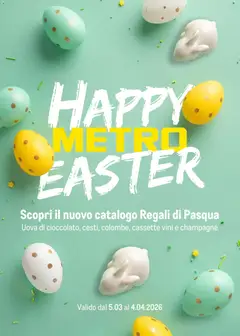 Anteprima dell'opuscolo Metro volantino Pasqua dal negozio Metro valido da 05/03/2026