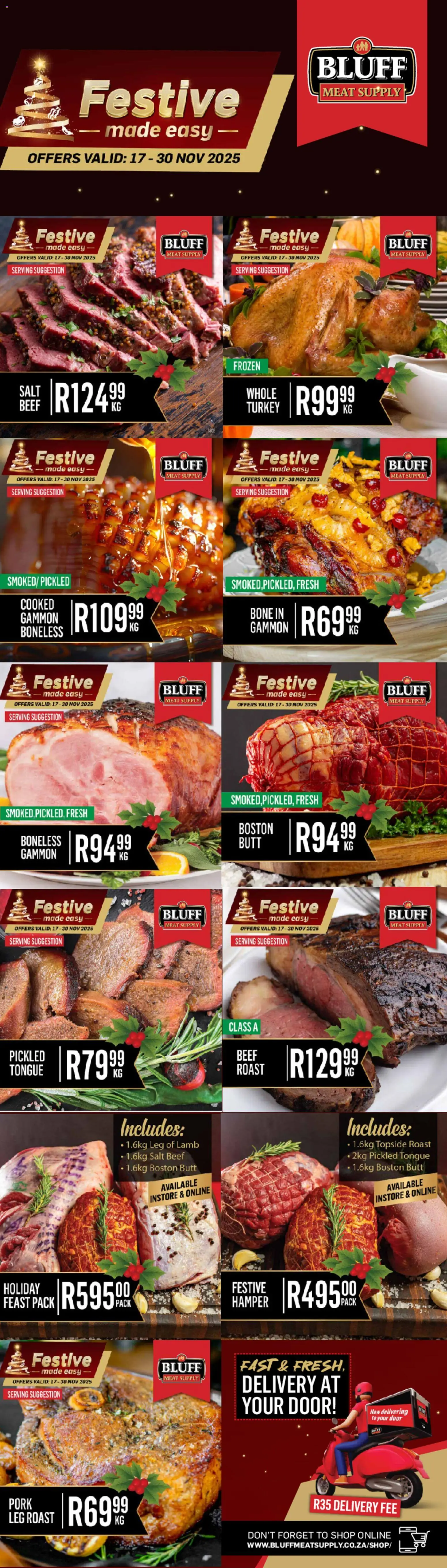 Preview of Bluff Meat Supply flyer valid from 17/11/2025