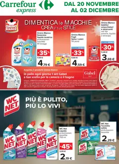 Anteprima dell'opuscolo Volantino Express Detergenza dal negozio Carrefour valido da 20/11/2025