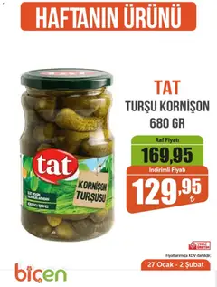 Biçen Market Haftanın Ürünü 27.01.2026 - Broşürünün önizlemesi