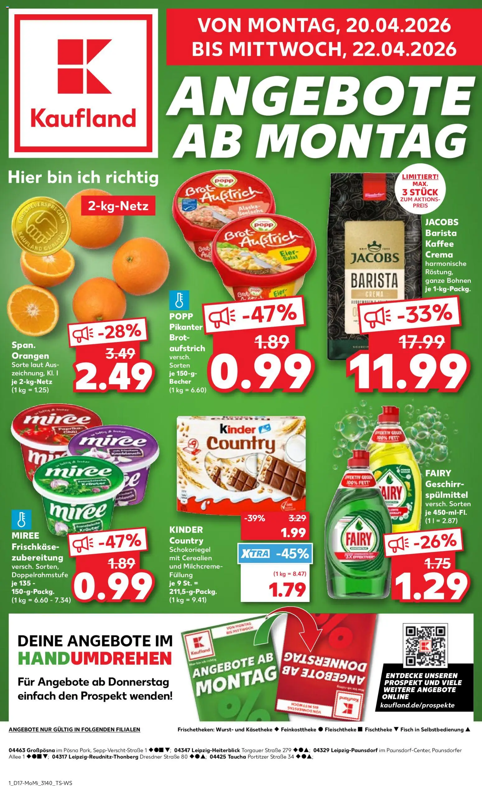 Vorschau von dem Prospekt des Geschäftes Kaufland, gültig ab dem 20.04.2026