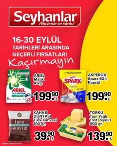 Seyhanlar Market Katalog 16.09.2025 - Broşürünün önizlemesi