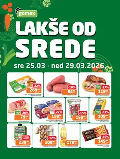 Pregled Gomex kataloga - važi od 25.03.2026