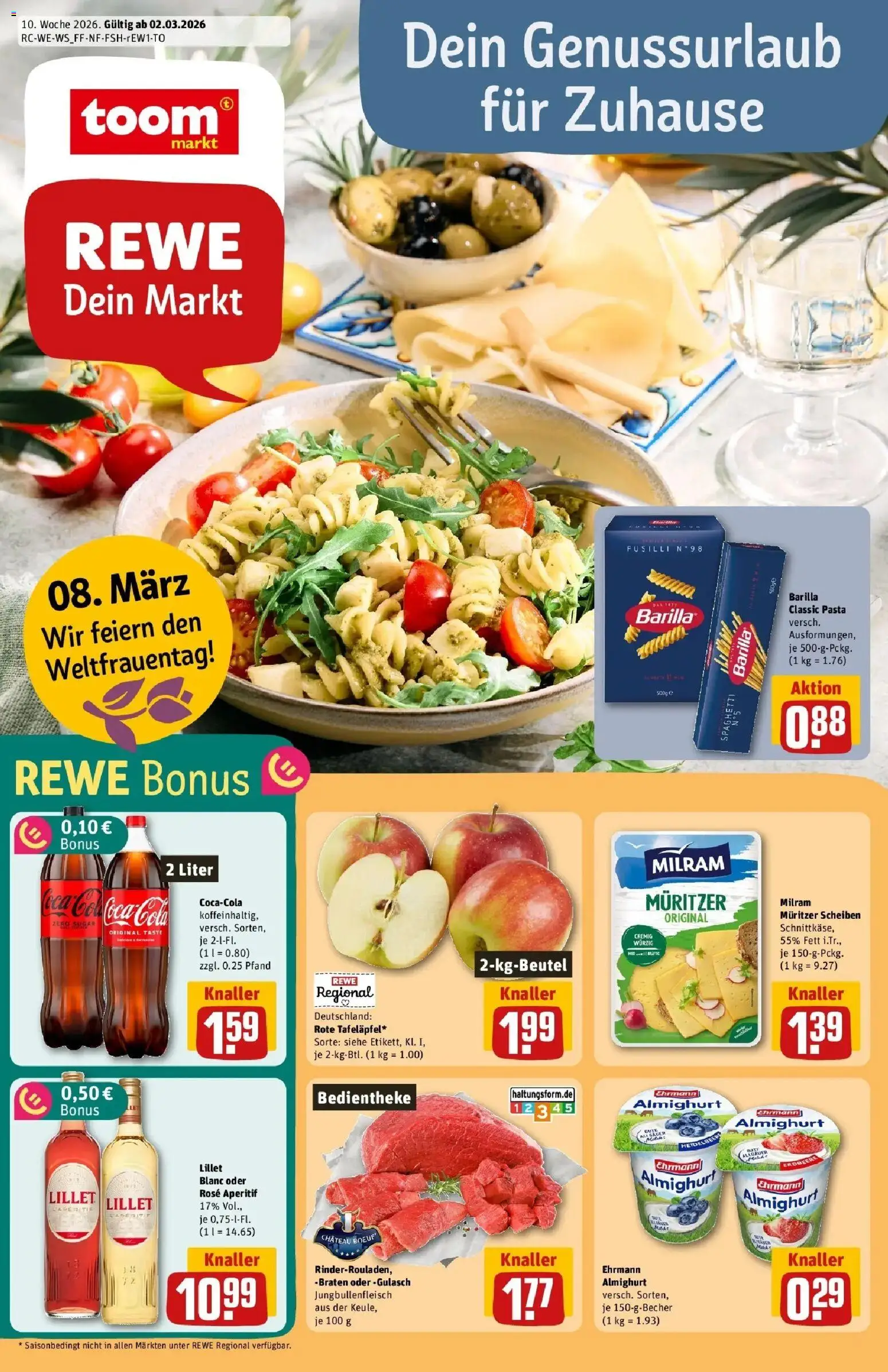 Vorschau von dem Prospekt des Geschäftes Rewe, gültig ab dem 01.03.2026