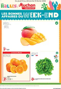 Prévisualisation de Les bons plans du week-end dans votre super ! du magasin Auchan formulaire valide 12/02/2026