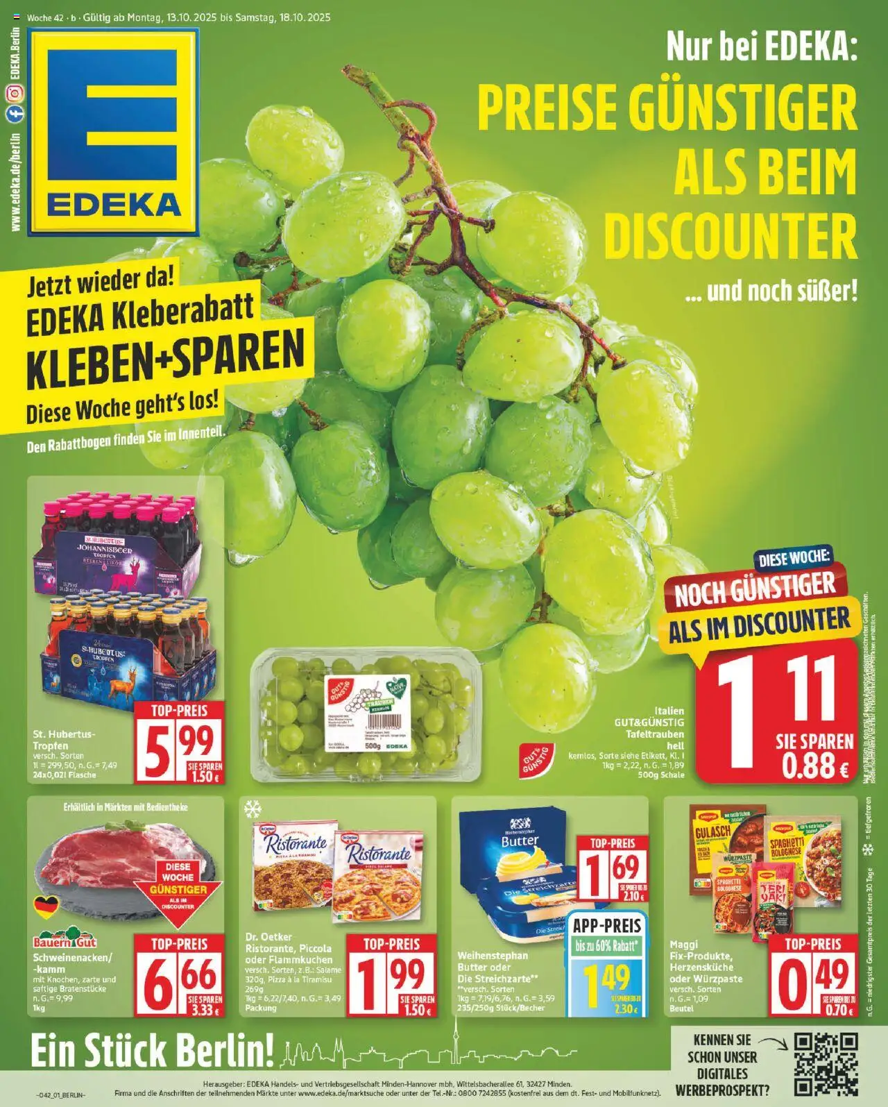 EDEKA Prospekt ab 13.10.2025 - Prospekt Online