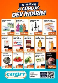 Çağrı Market Çağrı Market - 4 Günlük Dev İndirim 16.04.2026 - Broşürünün önizlemesi