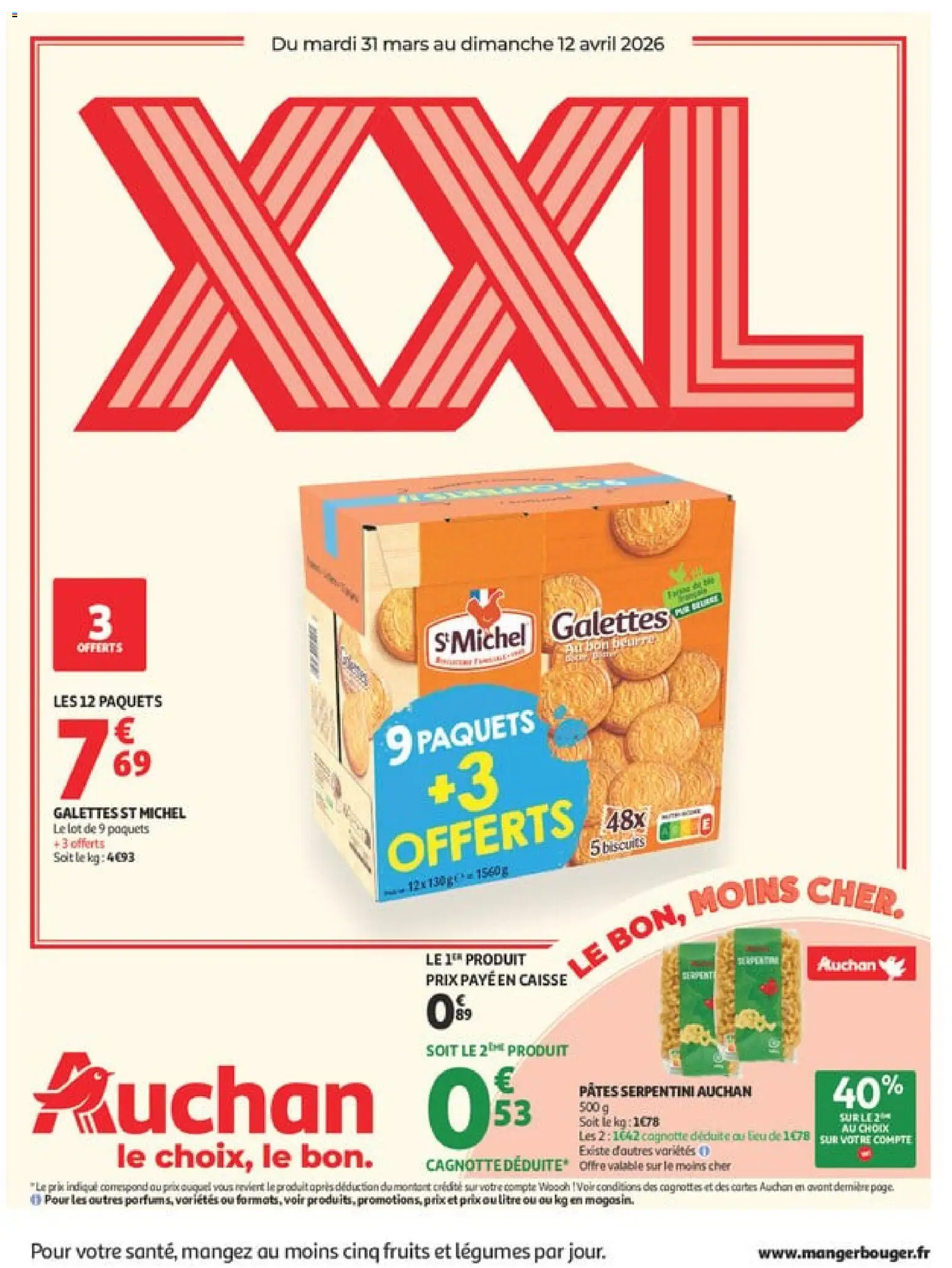 Prévisualisation de Auchan - Promos XXL du magasin Auchan formulaire valide 31/03/2026