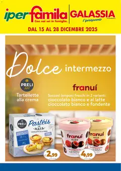 Anteprima dell'opuscolo Volantino Dolce Intermezzo dal negozio Famila valido da 15/12/2025