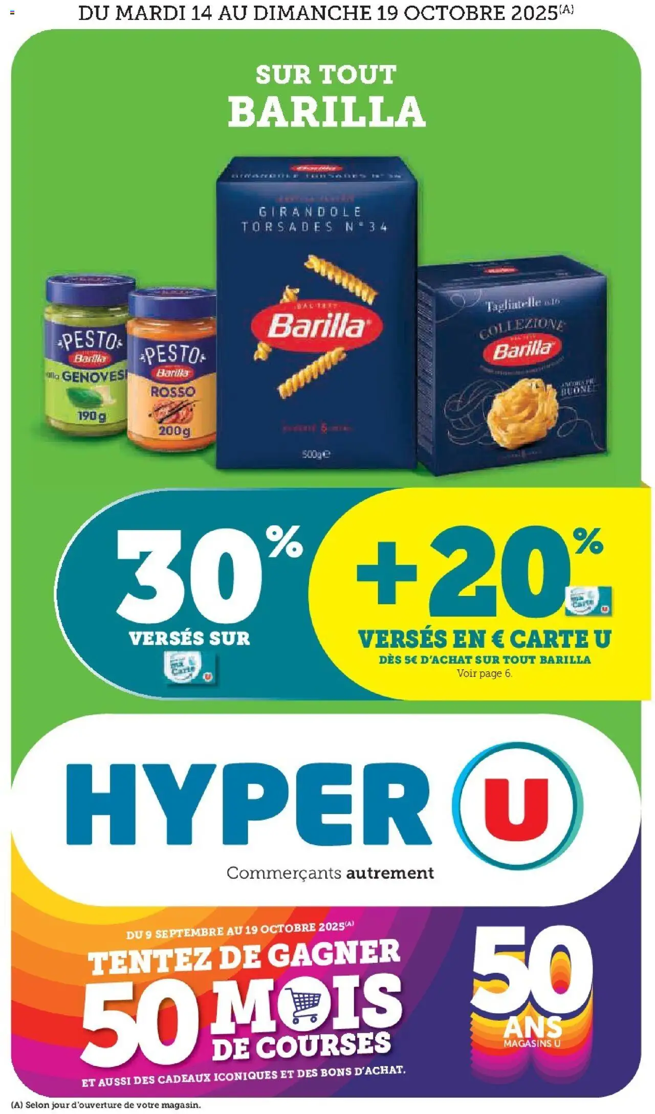 Les prix bas de la semaine de la boutique Hyper U valable du 14/10/2025 - Page numéro 1