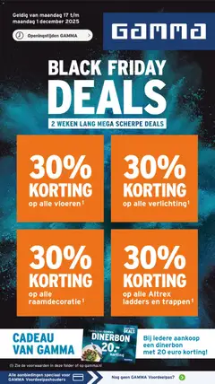 Voorbeeld van Black Friday van winkel GAMMA geldig vanaf 17-11-2025