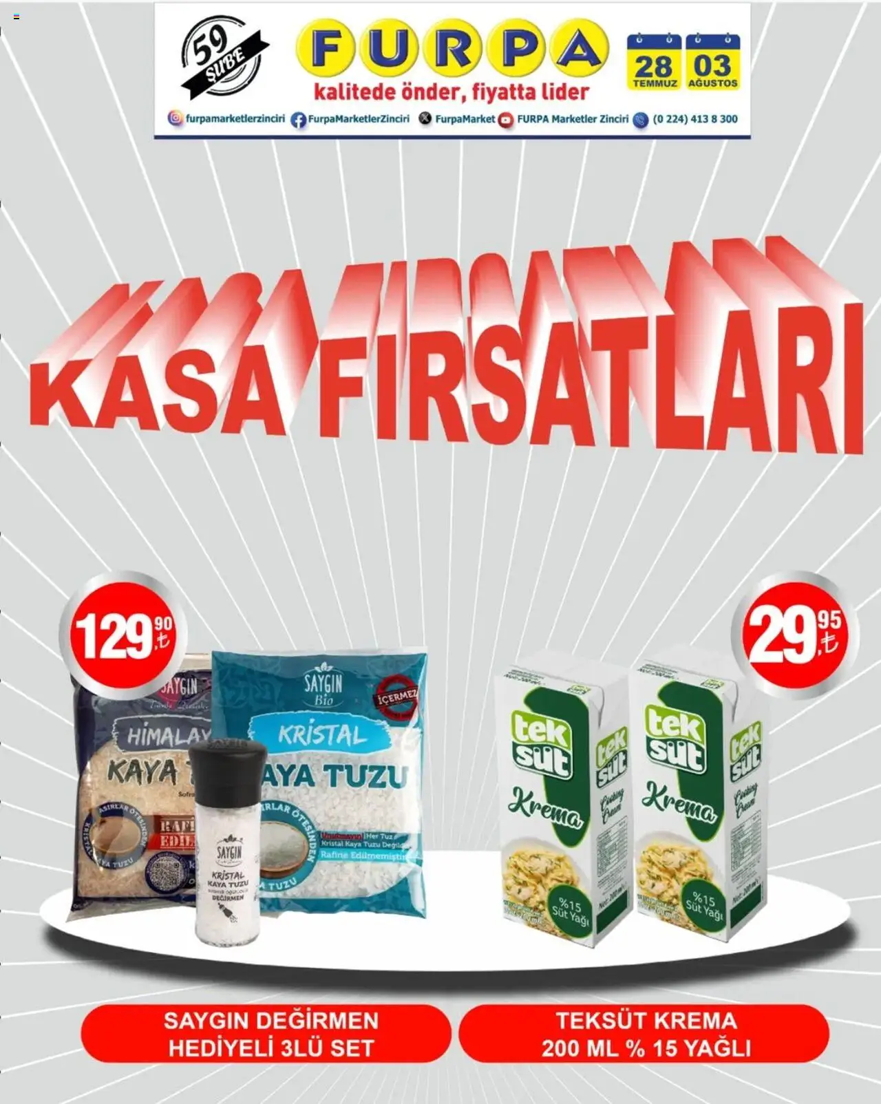 Furpa Kasa Fırsatları (28 Temmuz 2025 - 03 Ağustos 2025) - Sayfa numarası 1