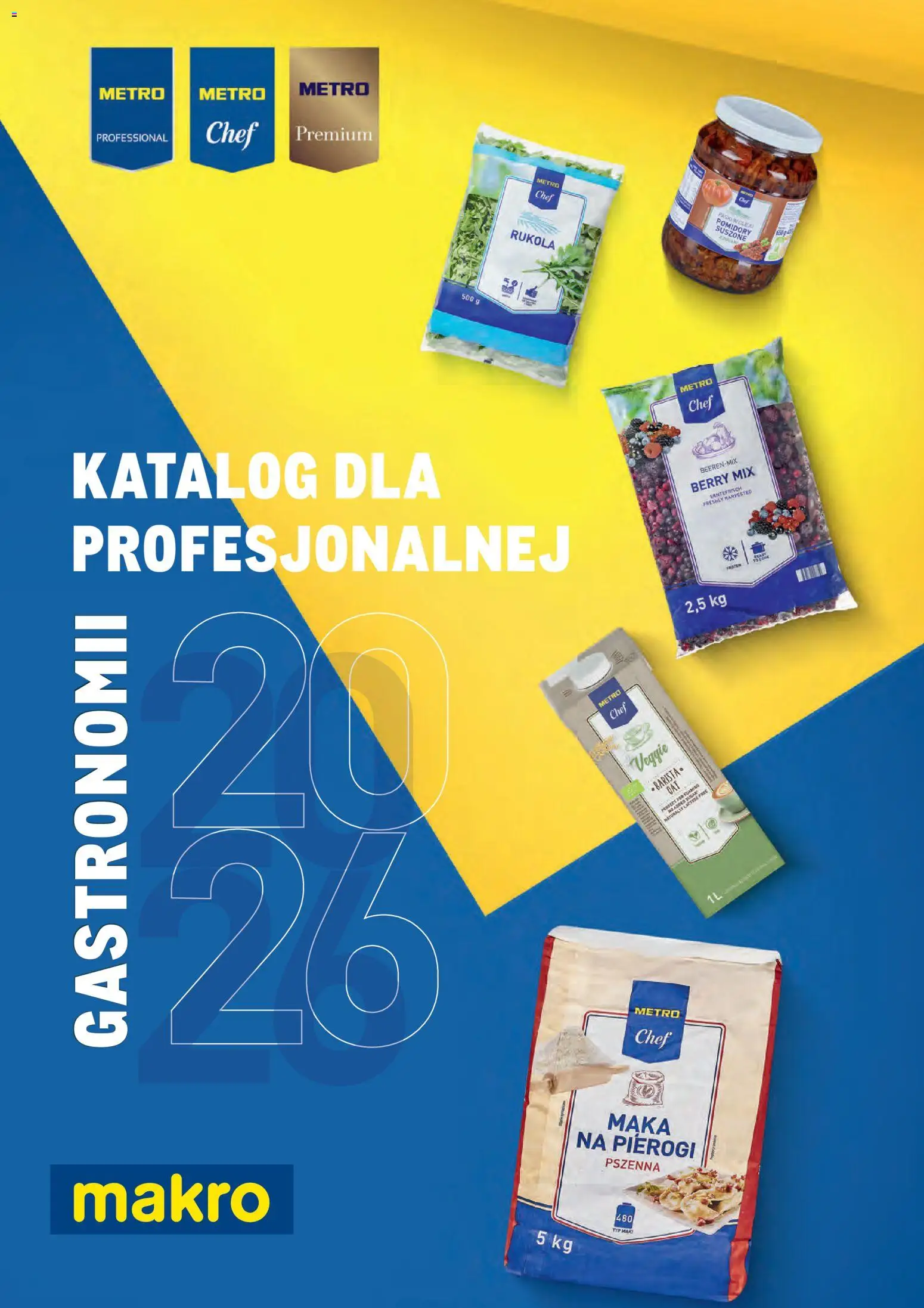 Pogląd gazetki "Makro gazetka - Produktów marek własnych dla profesjonalnej Gastronomii" ze sklepu Makro ważnej od 01.03.2026 - Pierogi, Mąka, Rukola, Pomidory, Mąka na pierogi