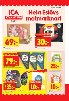 Förhandsgranska reklamblad Eslöv från butik ICA Kvantum gäller från 13/04/2026