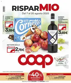 Anteprima dell'opuscolo Volantino Tortona dal negozio COOP valido da 07/08/2025