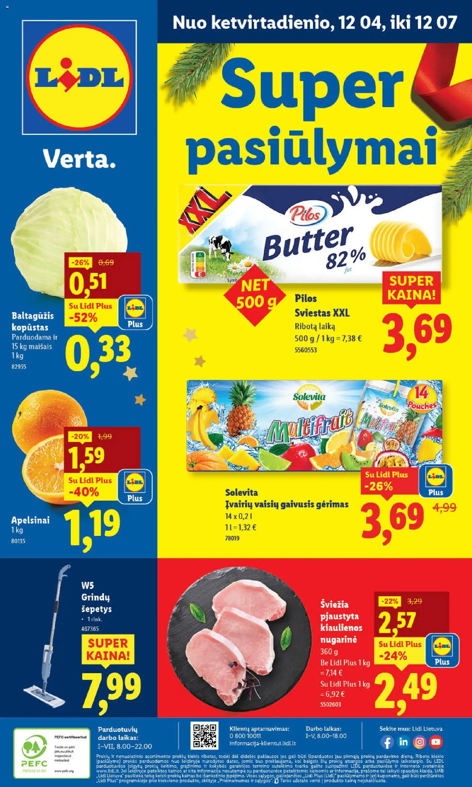 LIDL parduotuvės leidinio Leidinys galiojančio nuo 2025.12.04 peržiūra