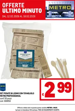 Anteprima dell'opuscolo Volantino Offerte ultimo minuto dal negozio Metro valido da 12/02/2026