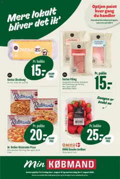 Eksempel på tilbudsavis Tilbudsavis fra butik Min Købmand gyldig fra 01/08/2025