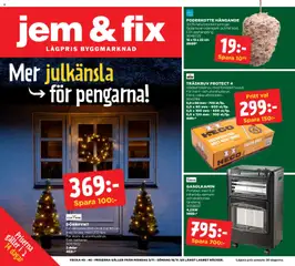 Förhandsgranska reklamblad Aktuella reklamblad Jem & Fix från butik Jem & Fix gäller från 03/11/2025