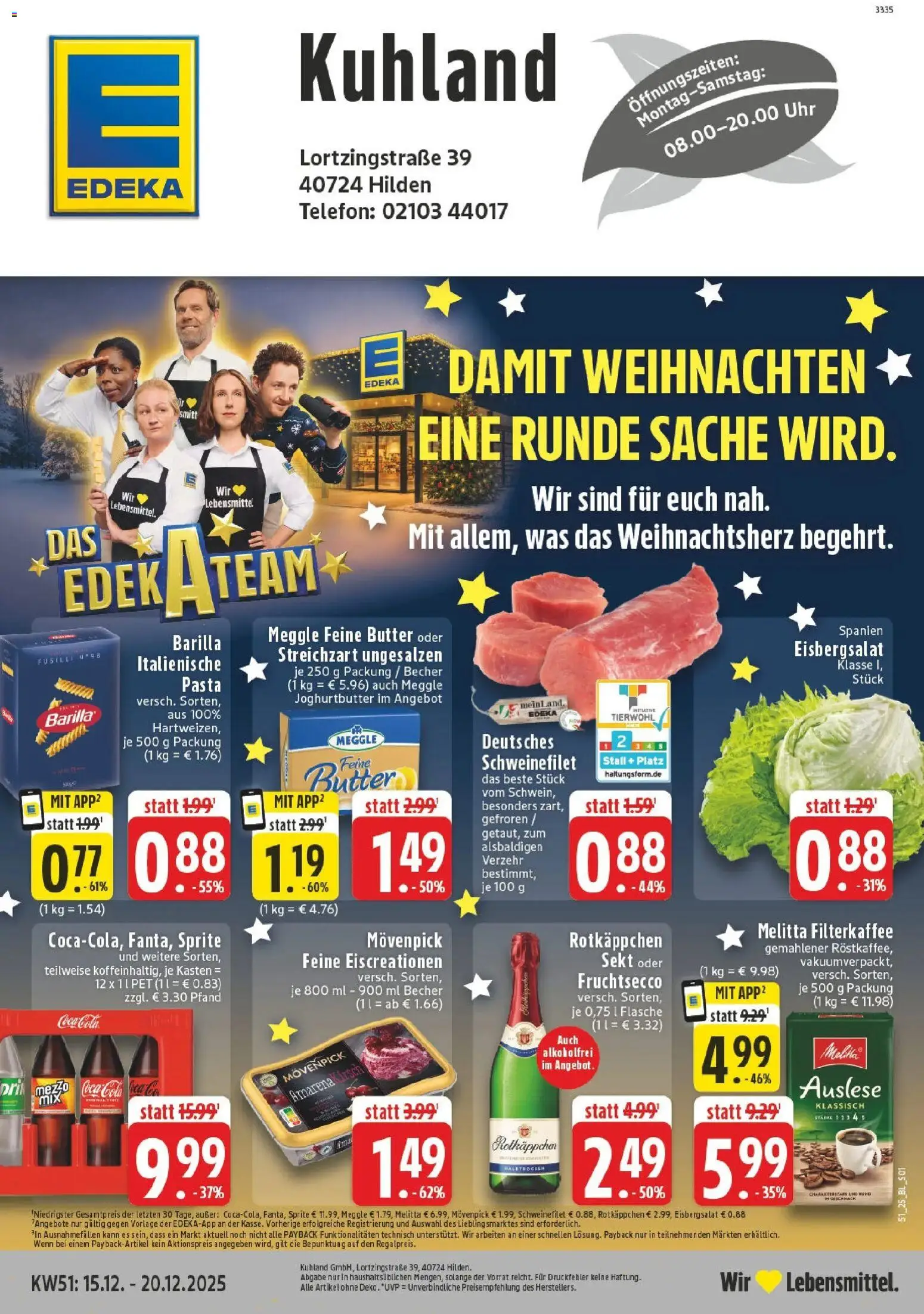 Vorschau von dem Prospekt des Geschäftes Edeka, gültig ab dem 15.12.2025
