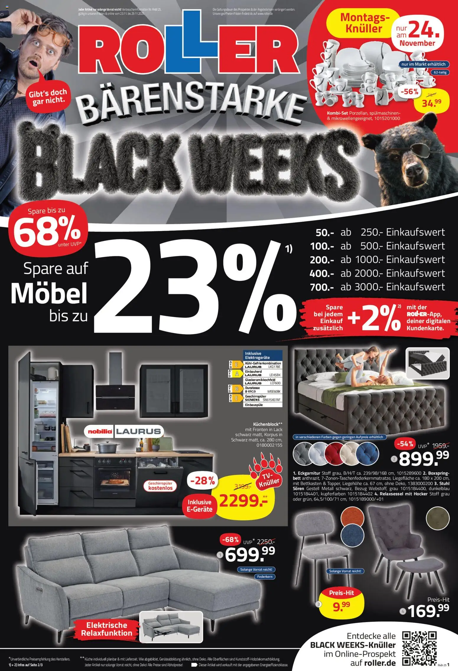 Vorschau von dem Prospekt des Geschäftes Roller, gültig ab dem 23.11.2025