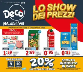 Anteprima dell'opuscolo Volantino MaxiStore - Eboli dal negozio Decò valido da 11/01/2026