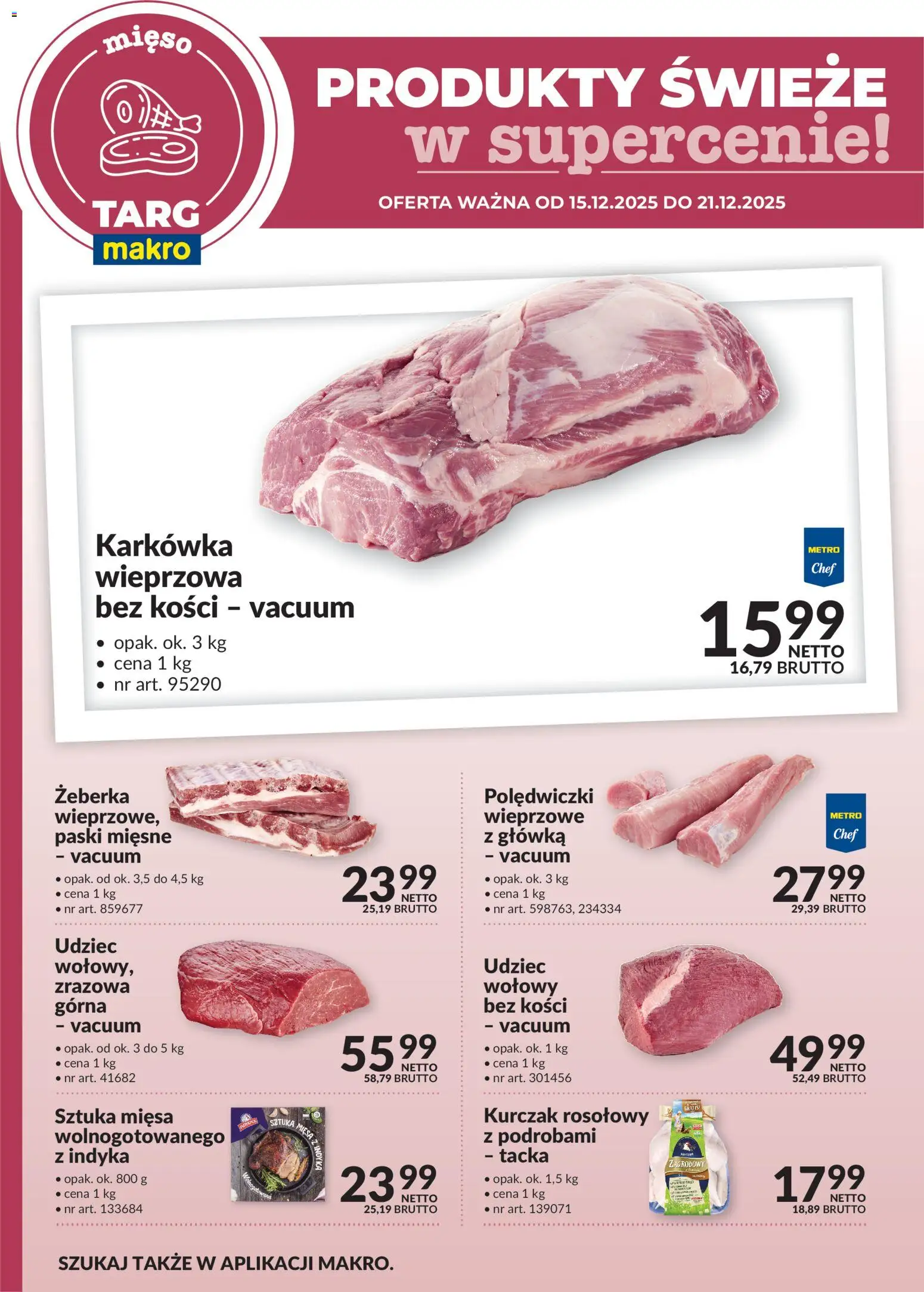 Pogląd gazetki "Produkty świeże w supercenie" ze sklepu Makro ważnej od 15.12.2025