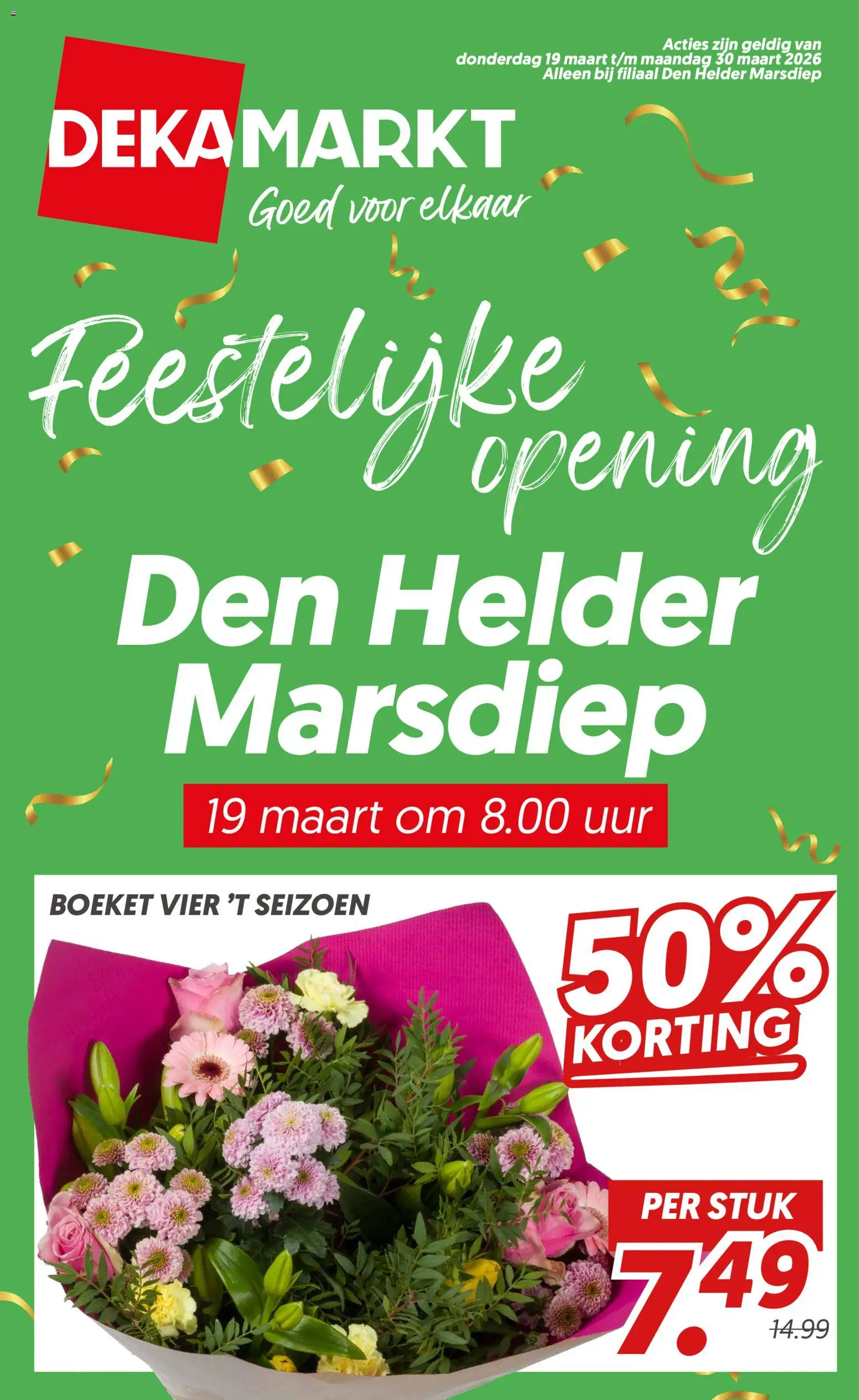 Voorbeeld van Dekamarkt folder - Den Helder Marsdiep van winkel Dekamarkt geldig vanaf 19-03-2026