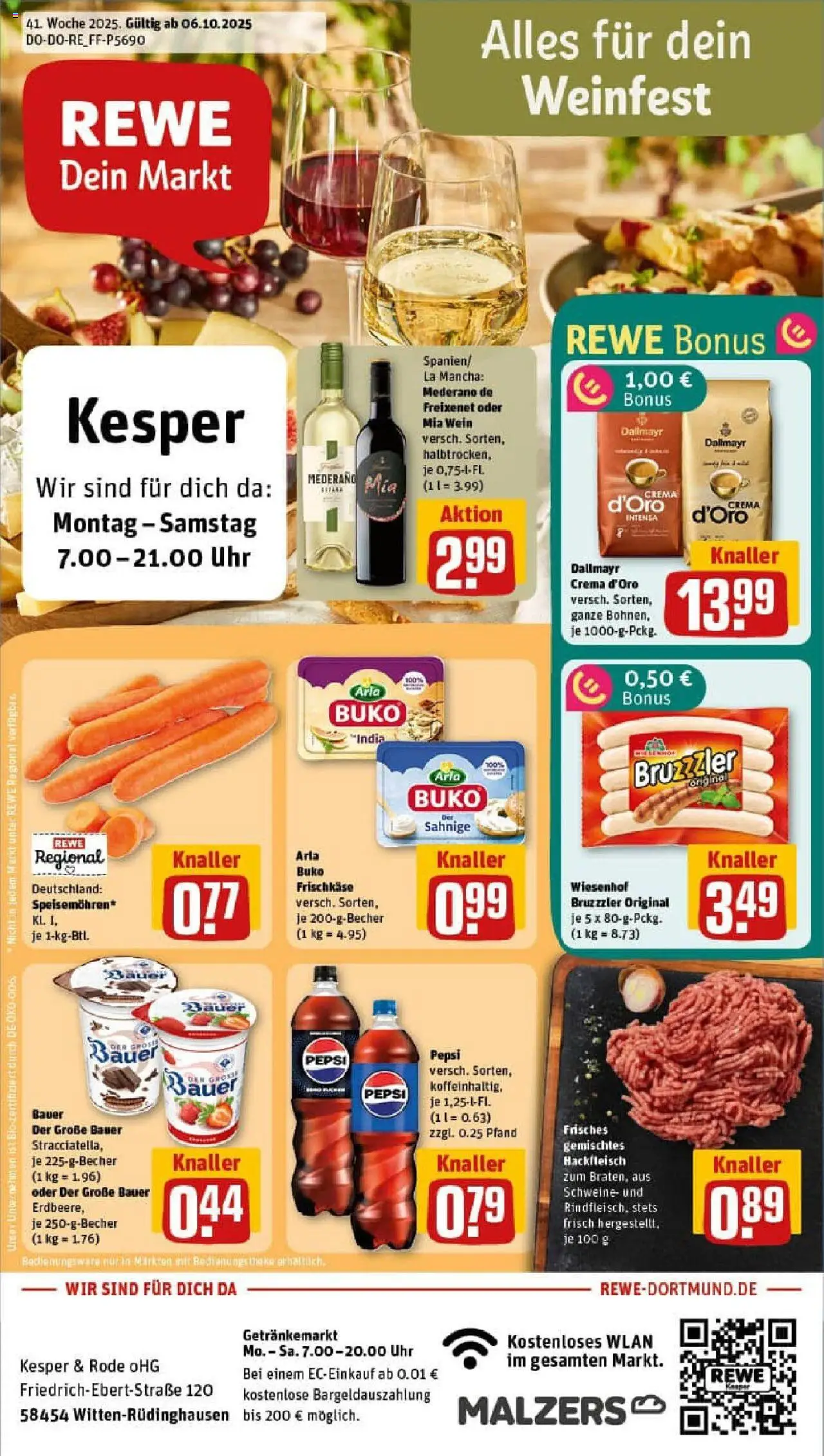REWE Prospekt ab 06.10.2025 nächste Woche - Prospekt Witten	