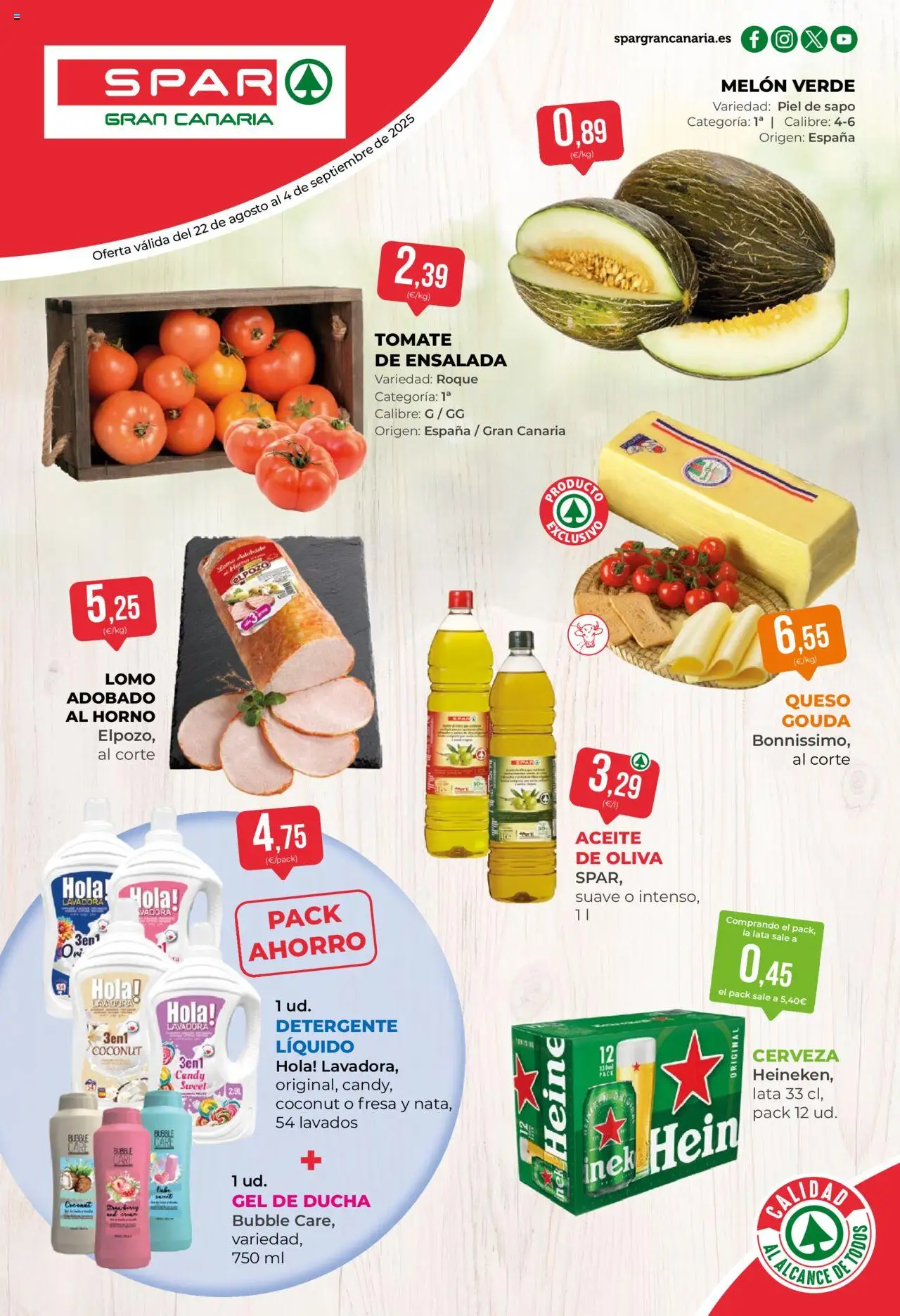 Folleto SPAR 22/08/2025 - 04/09/2025 (catálogo)