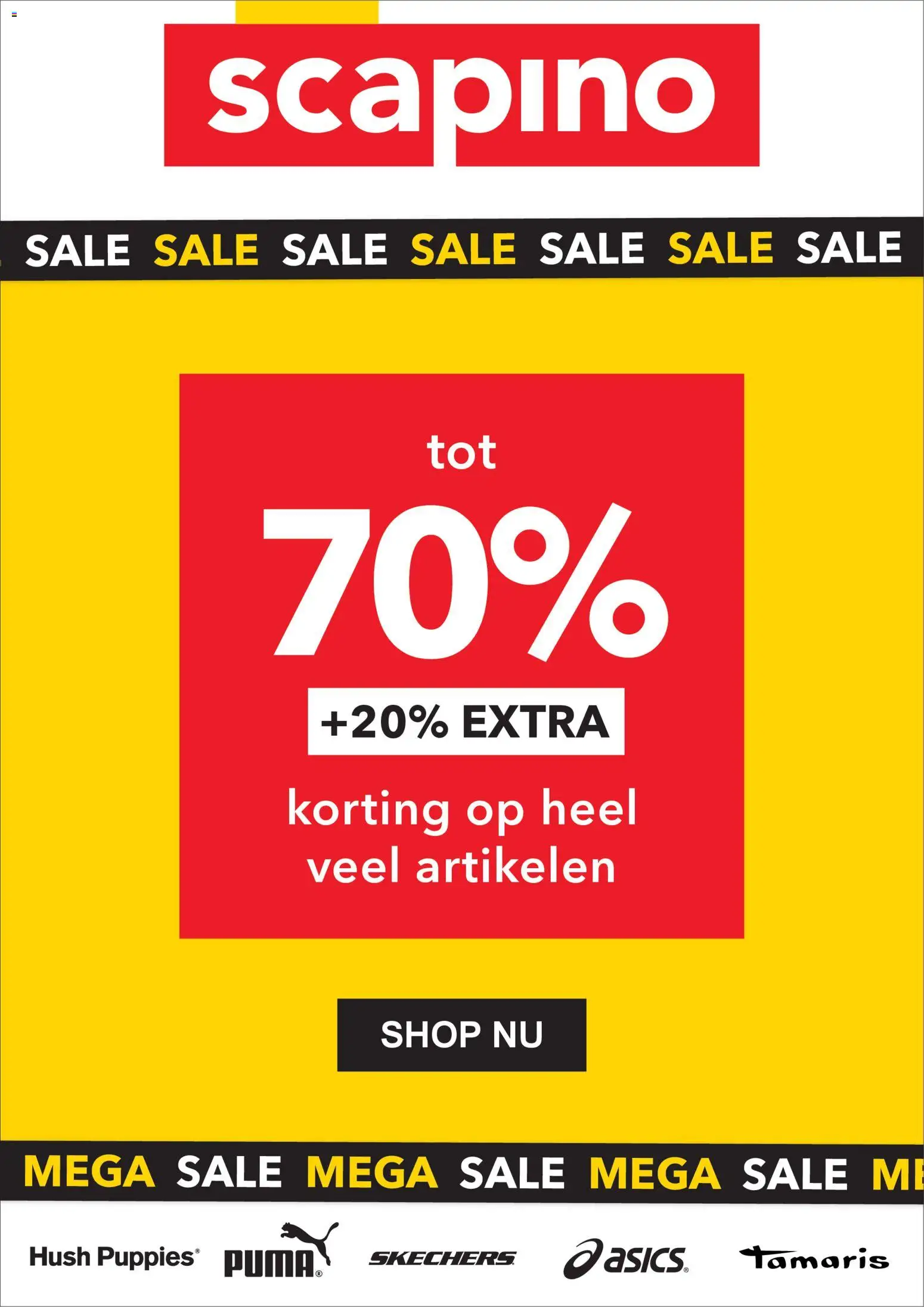 Voorbeeld van Sale 20% extra van winkel Scapino geldig vanaf 03-02-2026